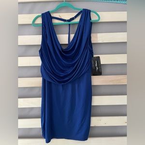 Almost Famous Royal Blue Open Back Top